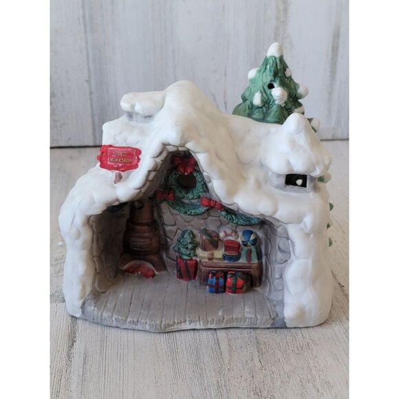 Santa's Workshop ceramic AS IS Village accessory house tree gift - Picture 1 of 10